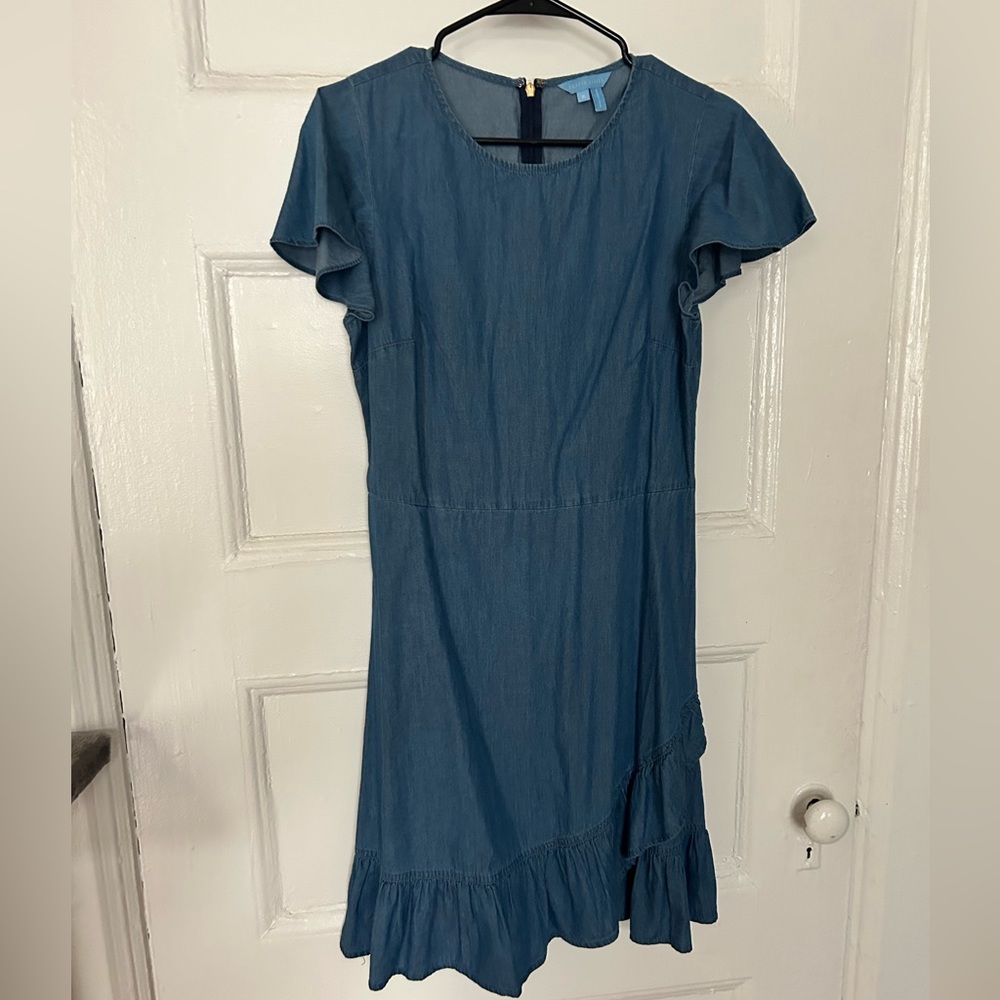 Draper James faux wrap chambray dress - Picture 5 of 5